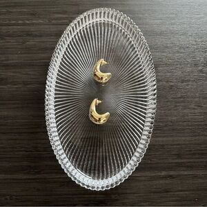 Zara Teardrop Earrings in Gold Tone